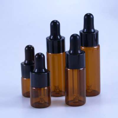 化粧品10ml 15ml 20mlブラウンの精油のためのガラス点滴器のびん