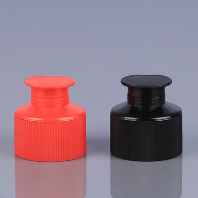 びんの赤い黒のための24mmの28mmプラスチック フリップ上の帽子