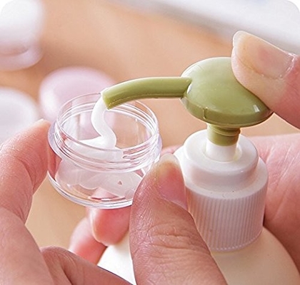 Leakproofふたが付いているプラスチック サンプル瓶の容器5グラムの