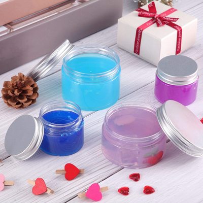 2.13インチLeakproofふたが付いているふたが付いている明確なプラスチック4つのOzの化粧品の瓶
