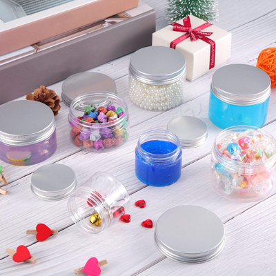 2.13インチLeakproofふたが付いているふたが付いている明確なプラスチック4つのOzの化粧品の瓶