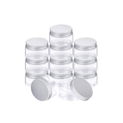 2.13インチLeakproofふたが付いているふたが付いている明確なプラスチック4つのOzの化粧品の瓶