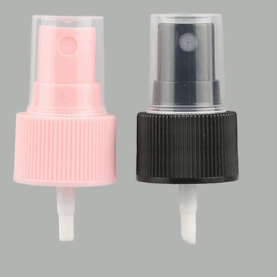 ペットびんのピンクの黒24MMの化粧品の霧のスプレーヤーは管によってポンプでくむ