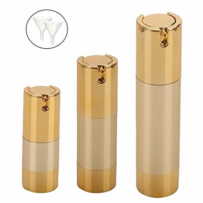 紫外線技術的な小さい金の空気のないポンプは15ml 30ml 50mlをびん詰めにする